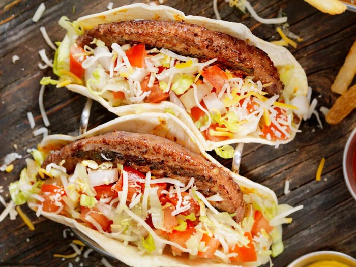 Tacos de Hamburguesa